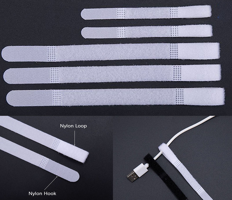 Hook and loop wire ties Hook and loop wire ties